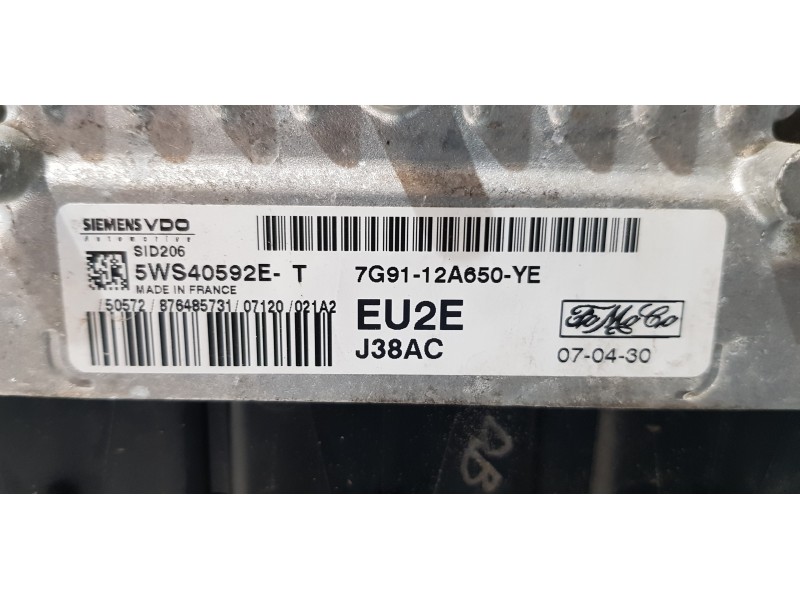 Recambio de centralita motor uce para ford mondeo ber. (ca2) ambiente referencia OEM IAM 7G9112A650YE   Recambio de centralita motor uce para ford mondeo ber. (ca2) ambiente referencia OEM IAM 7G9112A650YE