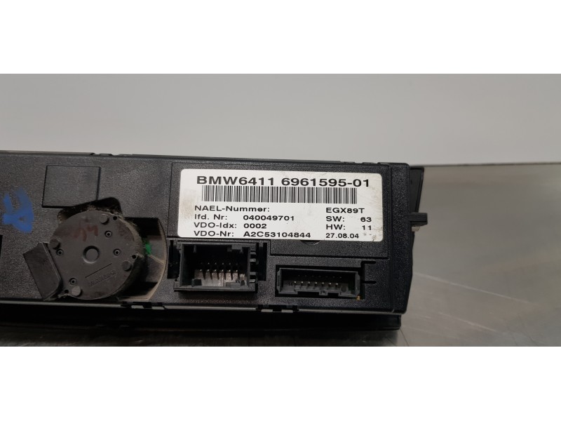 Recambio de mando climatizador para bmw serie 1 berlina (e81/e87) 120d referencia OEM IAM 64116961595   Recambio de mando climatizador para bmw serie 1 berlina (e81/e87) 120d referencia OEM IAM 64116961595