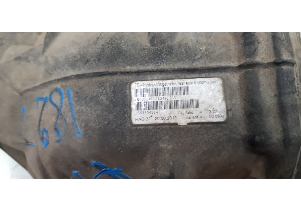 Recambio de diferencial trasero para mercedes clase m (w166) ml 350 bluetec (166.004) referencia OEM IAM 1663504114  