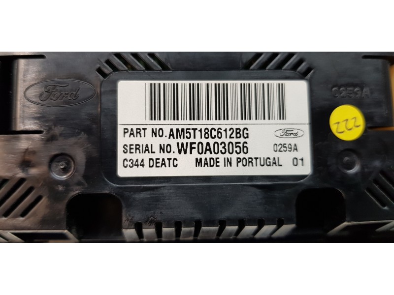 Recambio de mando climatizador para ford grand c-max titanium referencia OEM IAM AM5T18C612BG   Recambio de mando climatizador para ford grand c-max titanium referencia OEM IAM AM5T18C612BG