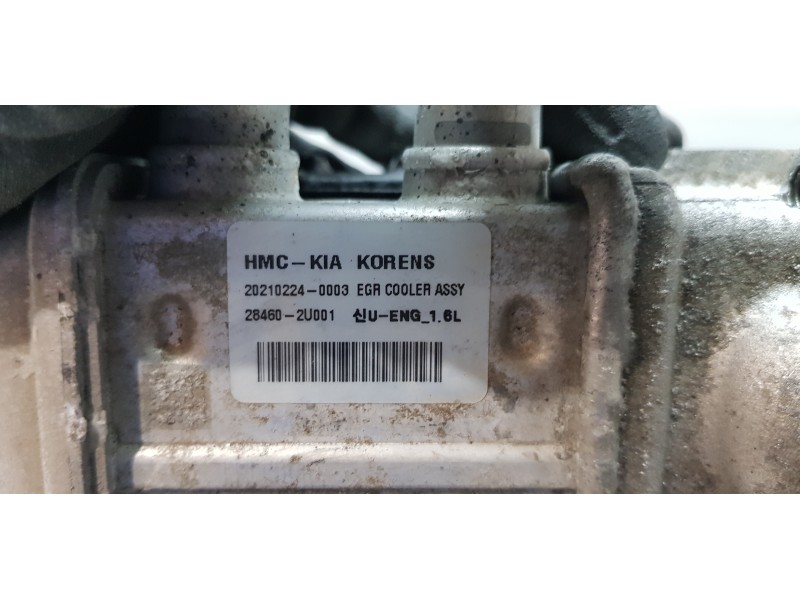 Recambio de enfriador egr para hyundai kona klass 2wd referencia OEM IAM 284162U001 284602U001 