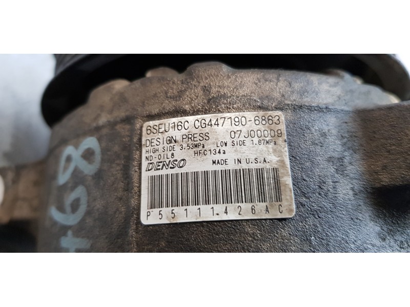 Recambio de compresor aire acondicionado para dodge avenger se referencia OEM IAM 55111426AC   Recambio de compresor aire acondicionado para dodge avenger se referencia OEM IAM 55111426AC