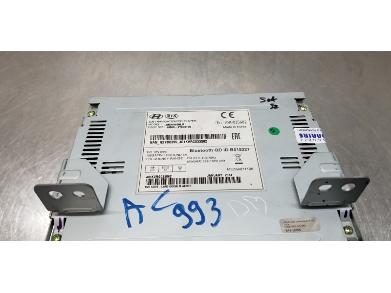 Recambio de pantalla multifuncion para hyundai ix35 style 2wd referencia OEM IAM 965602Y600TJN 965602Y600T 