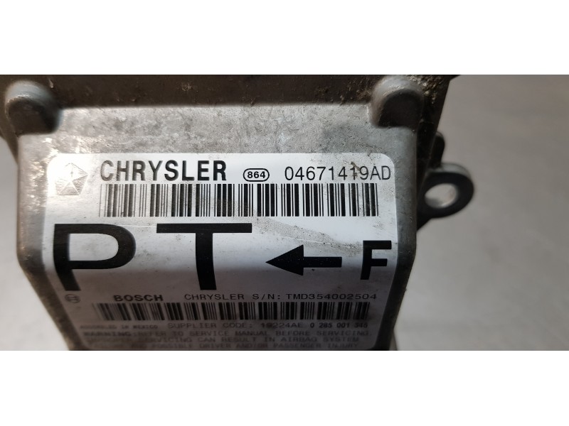 Recambio de centralita airbag para chrysler pt cruiser (pt) 2.0 limited referencia OEM IAM 04671419AD   Recambio de centralita airbag para chrysler pt cruiser (pt) 2.0 limited referencia OEM IAM 04671419AD