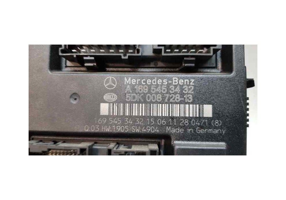 Recambio de modulo confort para mercedes clase a (w169) a 180 cdi (169.007) referencia OEM IAM A1695453432  