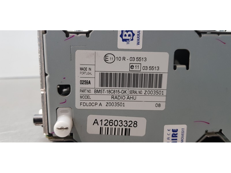 Recambio de sistema audio / radio cd para ford focus lim. (cb8) trend referencia OEM IAM BM5T18C815GK   Recambio de sistema audio / radio cd para ford focus lim. (cb8) trend referencia OEM IAM BM5T18C815GK