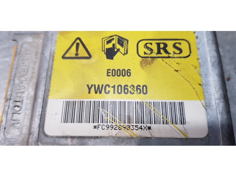 Recambio de centralita airbag para land rover freelander (ln) 2.0 di hardback (72kw) referencia OEM IAM YWC106360   Recambio de centralita airbag para land rover freelander (ln) 2.0 di hardback (72kw) referencia OEM IAM YWC106360