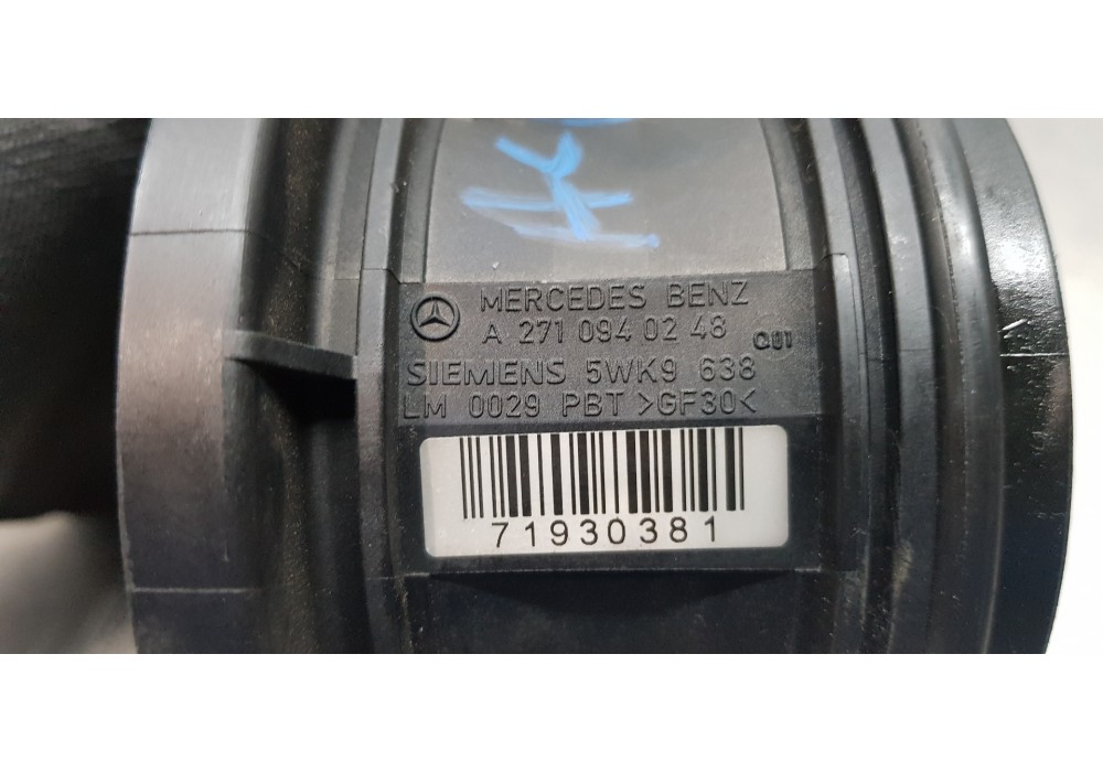 Recambio de caudalimetro para mercedes clase c (w203) berlina 180 compressor (203.046) referencia OEM IAM A2710940248  