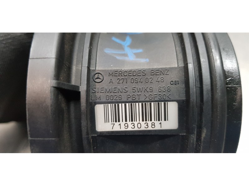 Recambio de caudalimetro para mercedes clase c (w203) berlina 180 compressor (203.046) referencia OEM IAM A2710940248  