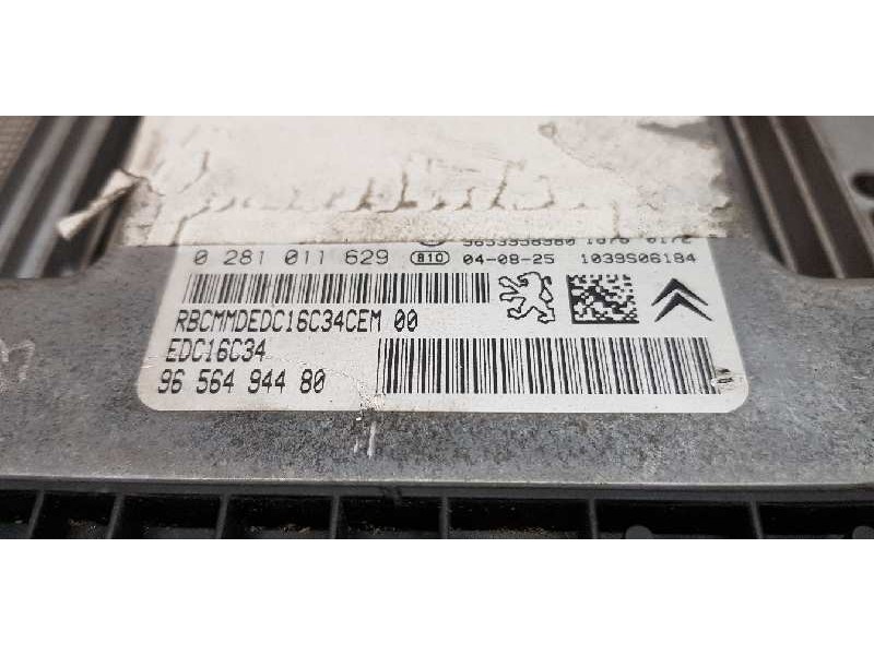 Recambio de centralita motor uce para citroen c4 berlina collection referencia OEM IAM 9656494480  