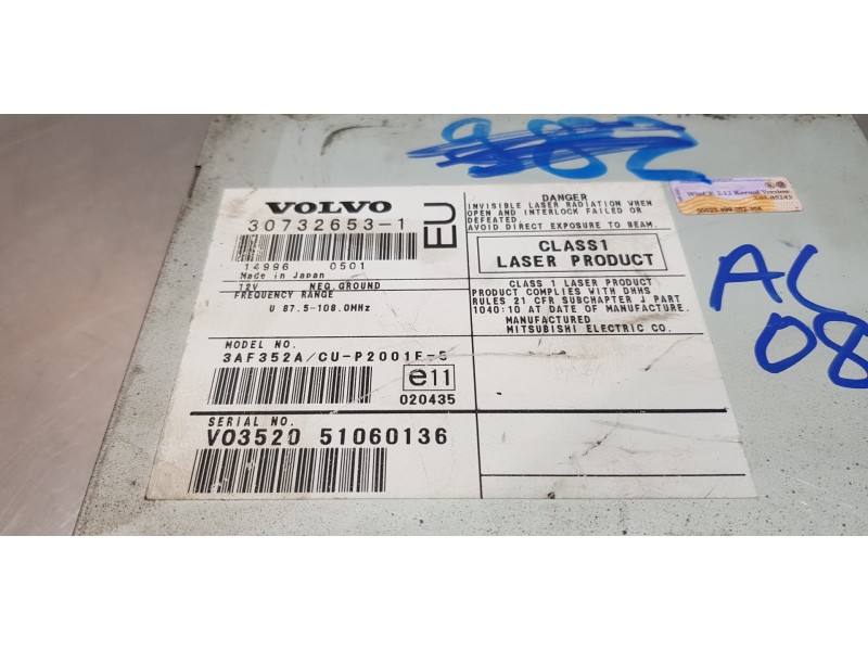 Recambio de sistema navegacion gps para volvo v70 familiar ocean race referencia OEM IAM 30730126   Recambio de sistema navegacion gps para volvo v70 familiar ocean race referencia OEM IAM 30730126