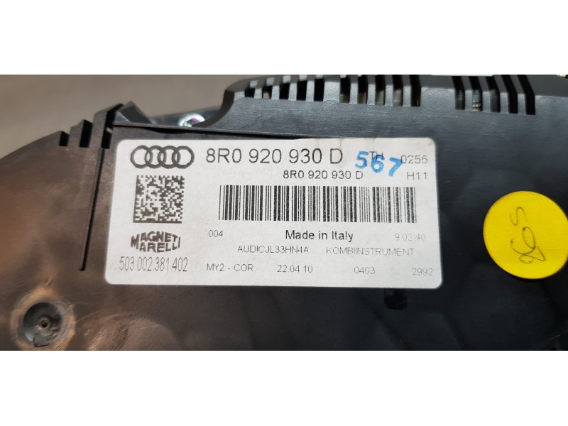 Recambio de cuadro instrumentos para audi q5 (8r) 2.0 tdi (125kw) referencia OEM IAM 8R0920930D  